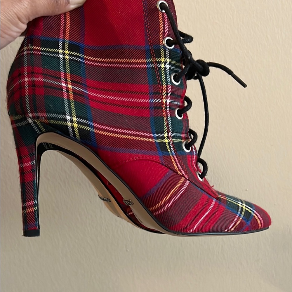 Gianni Bini Red Winter Rain Boots with High Heel